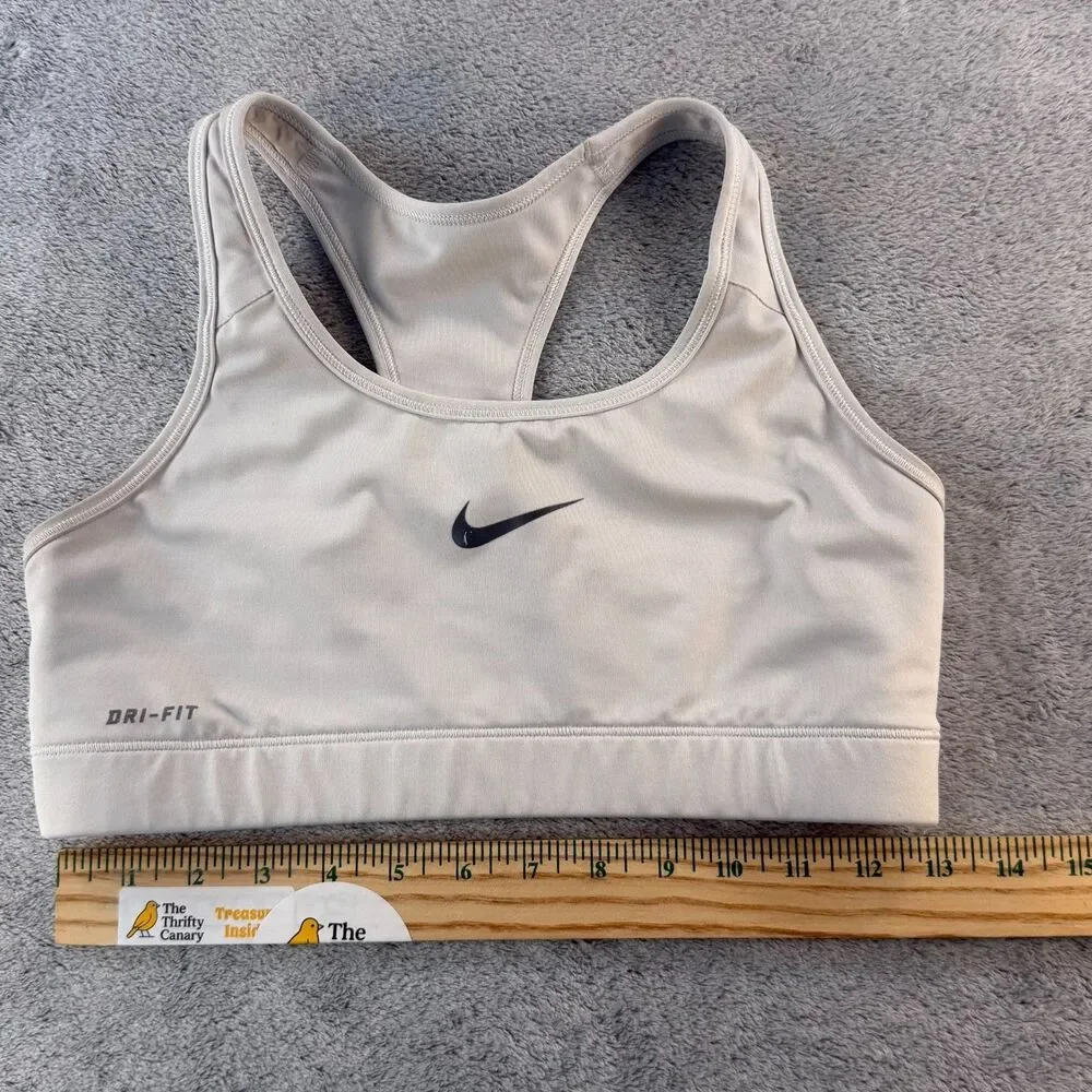Nike Dri-FIT Sports Bra Women's Small Gray Racerback Medium Support